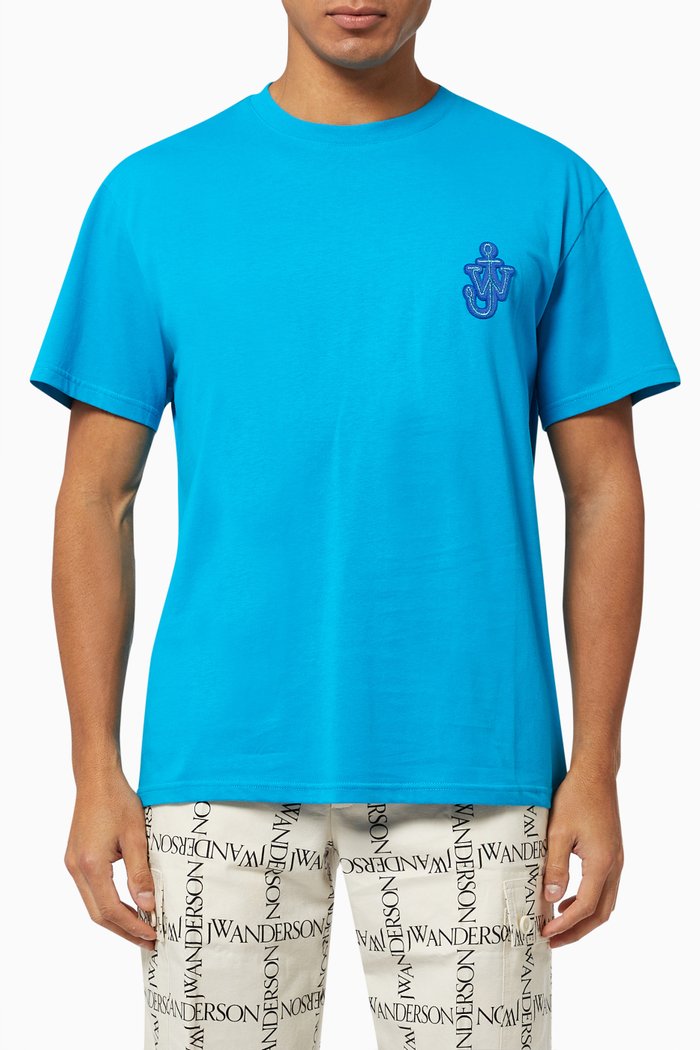 

Anchor Patch T-shirt in Cotton, Blue
