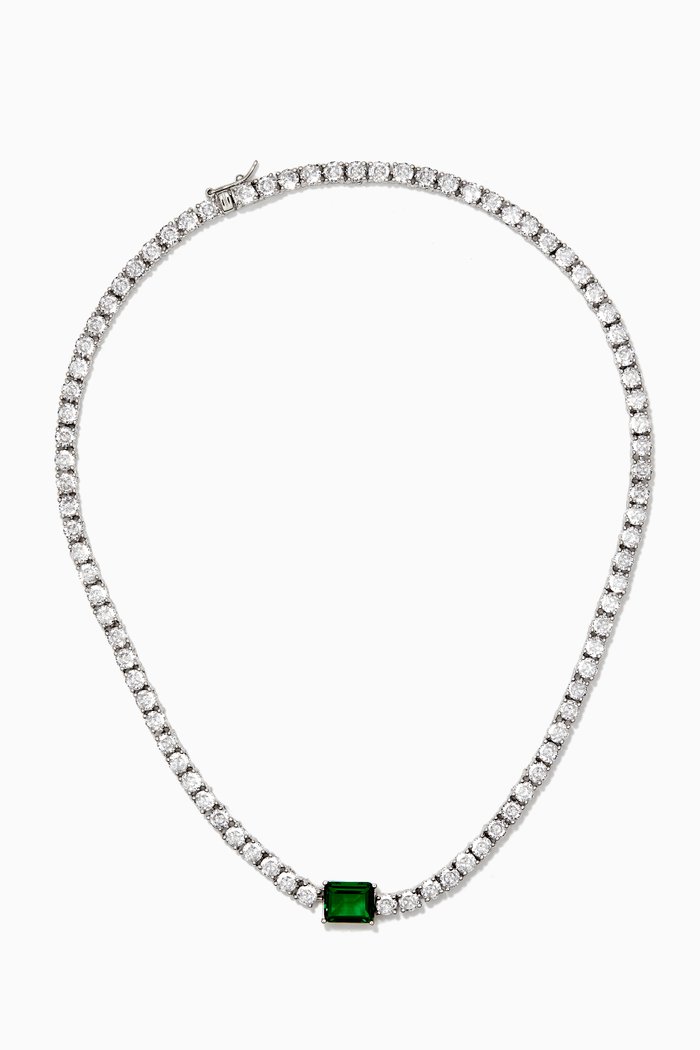 

Riviere Emerald Necklace, Green