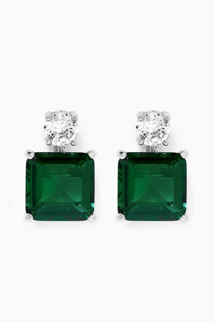 

Princess Emerald Earrings, Green