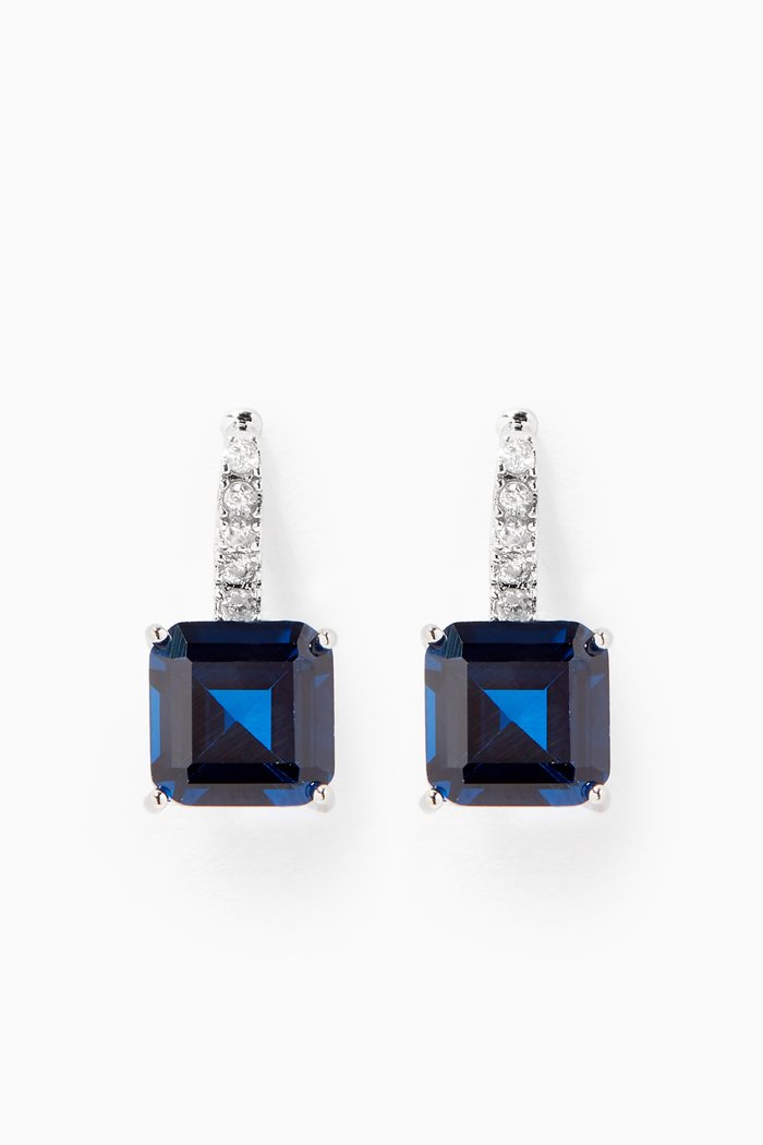 

Princess Drop Earrings, Blue