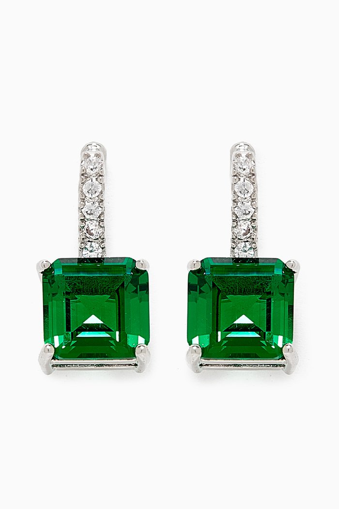 

Princess Drop Earrings, Green