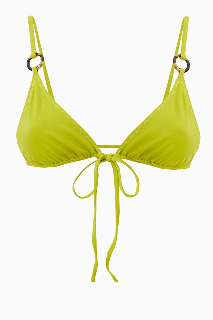 

Isadore Bikini Top in ECONYL®, Green