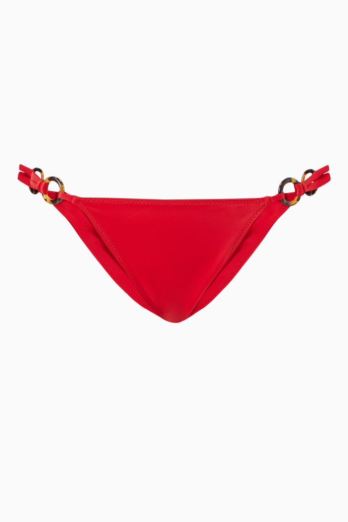 

Isadore Bikini Bottoms in ECONYL®, Red
