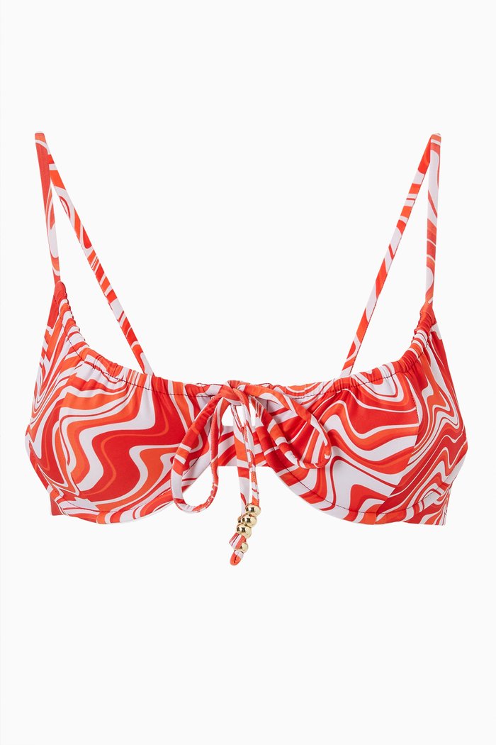 

Viper Bikini Top in ECONYL®, Red