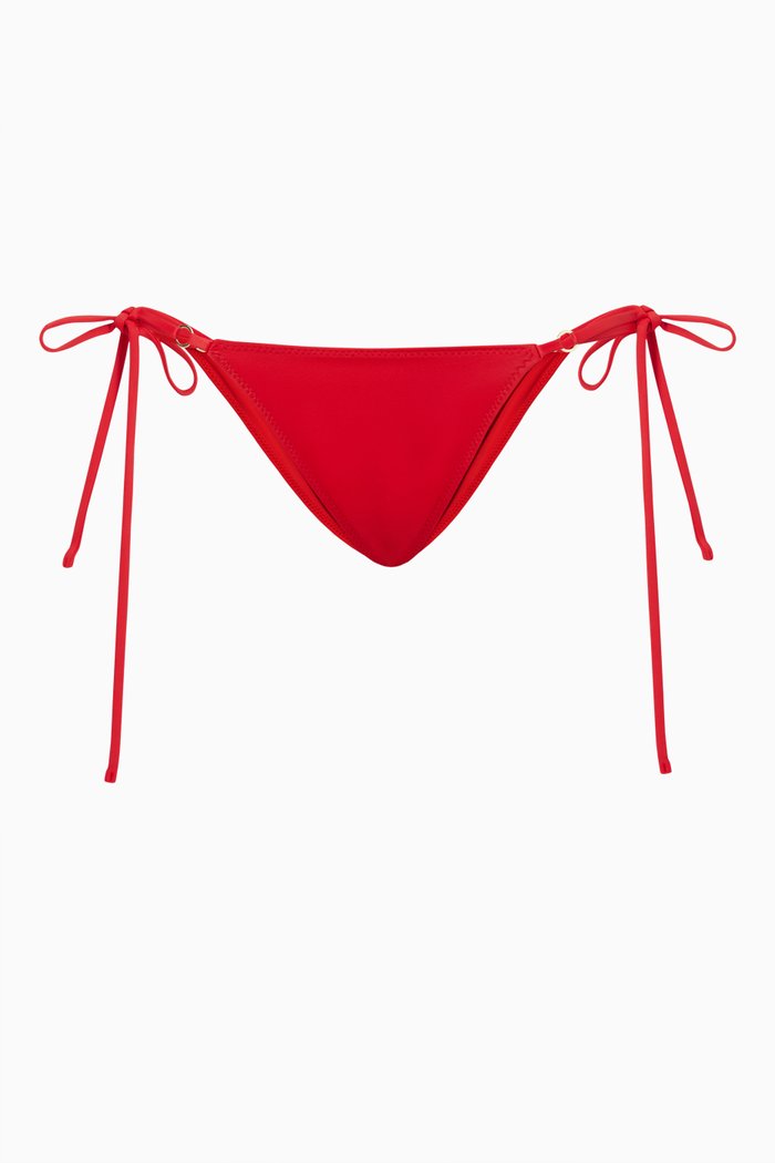 Talise Bikini Bottoms in ECONYL®, Red