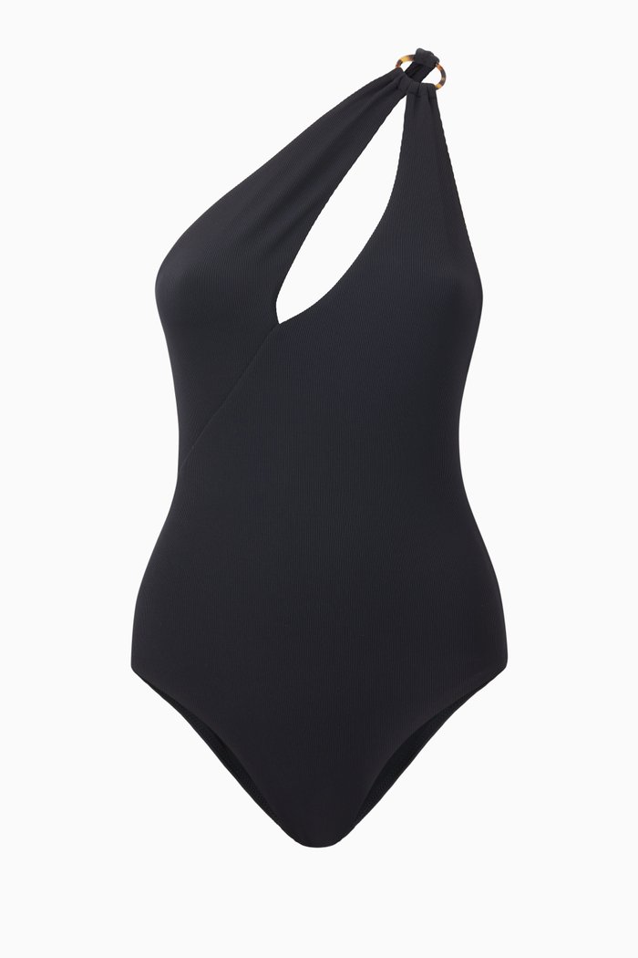 

Sonja Bodysuit in Recyled Nylon, Black