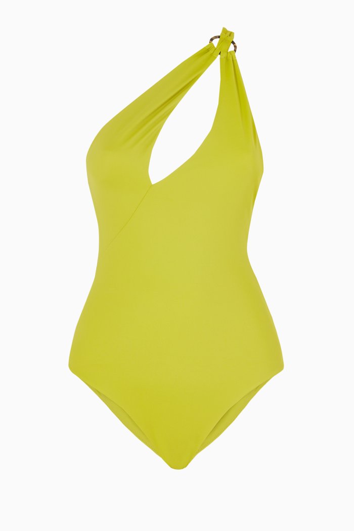 

Sonja Bodysuit in Recycled Nylon, Green