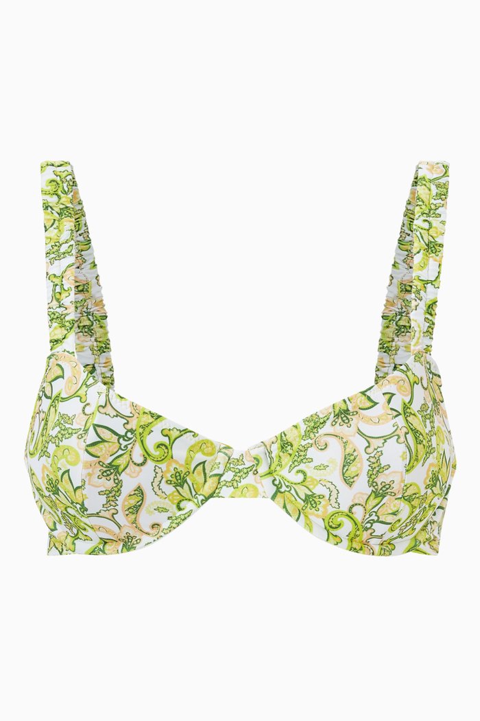 

Farrow Bikini Top in ECONYL®, Green