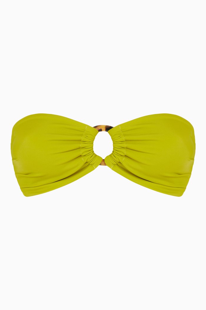 Bruna Bikini Top in ECONYL®, Green