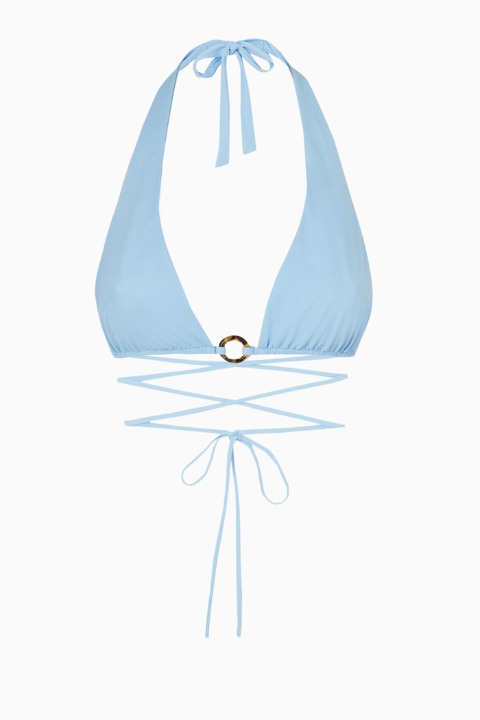 

Gigi Bikini Top in ECONYL®, Blue