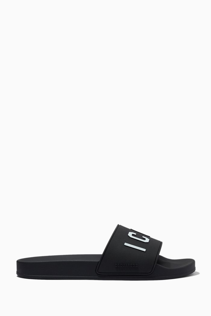 

Icon Slides in Rubber, Black
