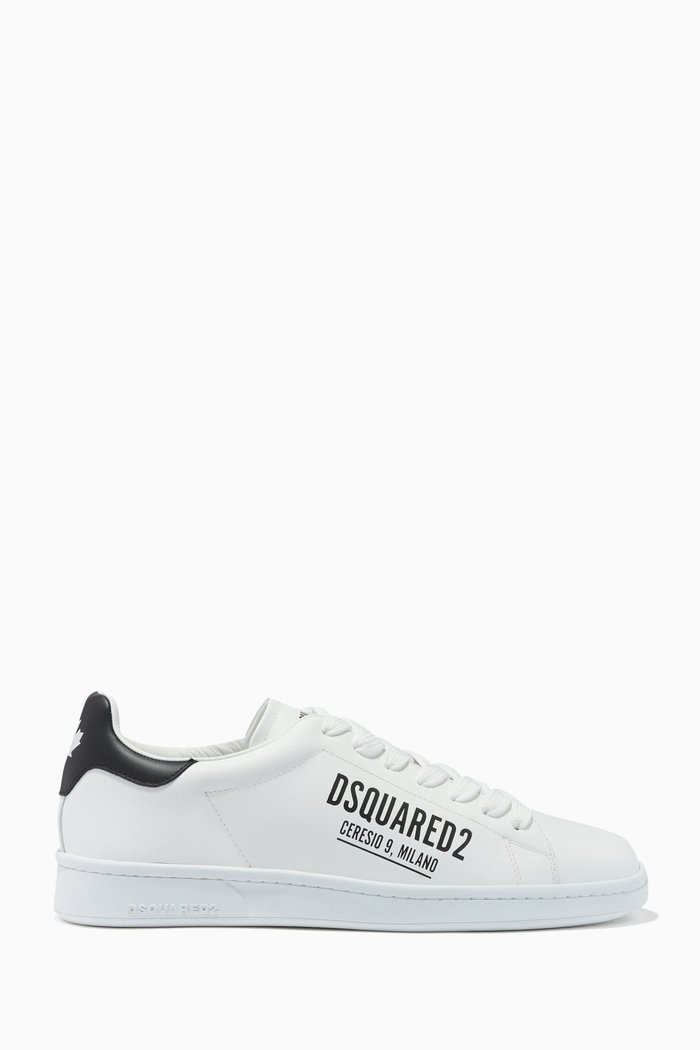 

Ceresio 9 Boxer Sneakers in Leather, White