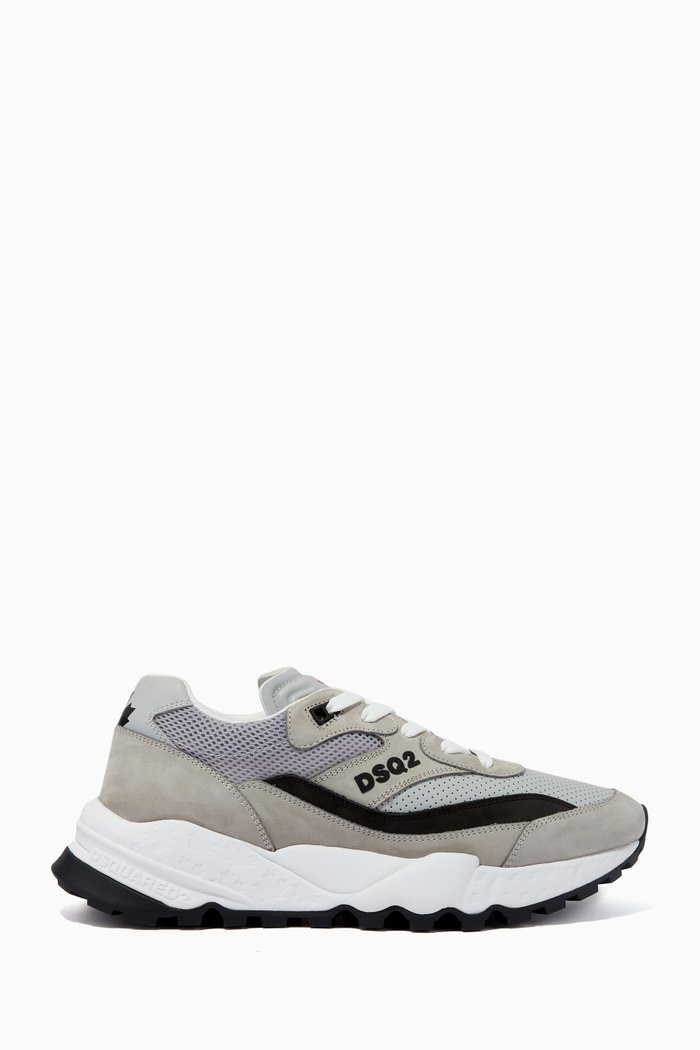 

DSQ2 Free Sneakers in Leather, Grey