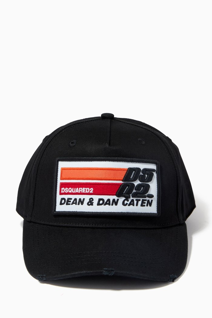 

DSQ2 D&D Cap in Cotton Gabardine, Black
