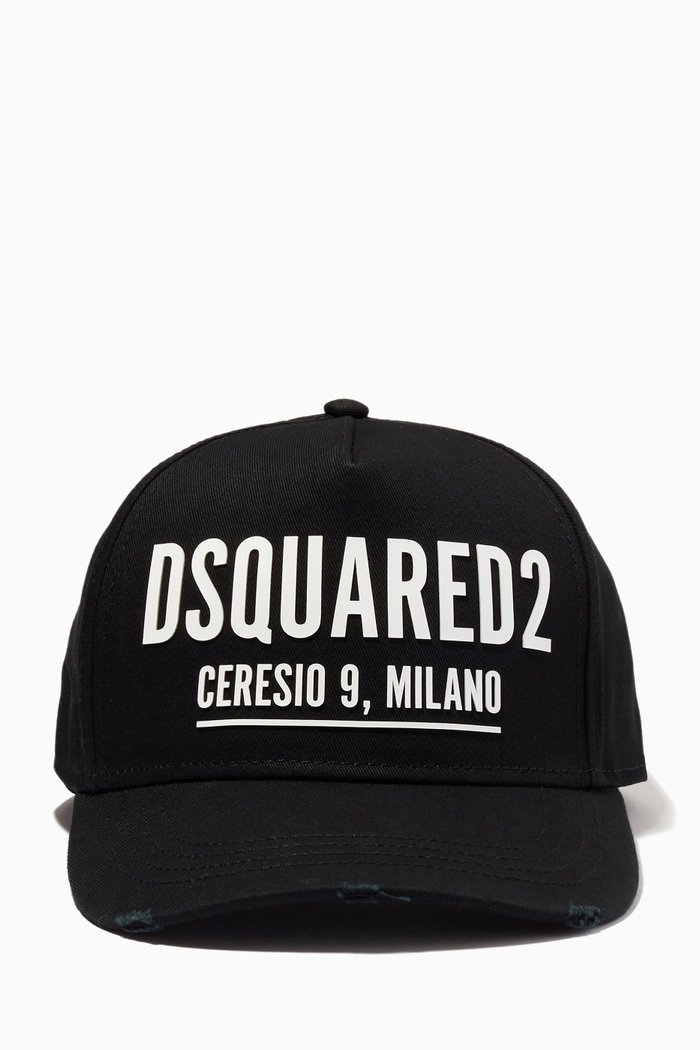 

Ceresio 9 Cap in Cotton, Black