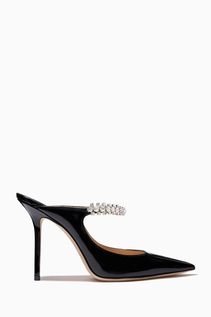 

Bing 100 Mules in Patent Leather, Black