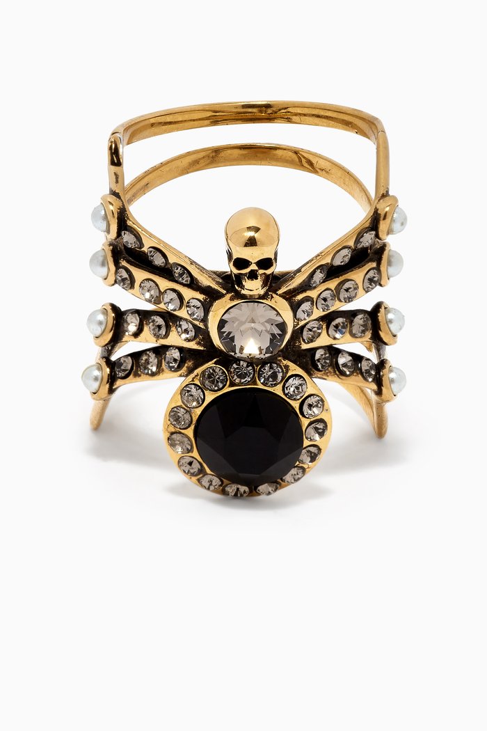 

Spider Ring in Brass, Multicolour