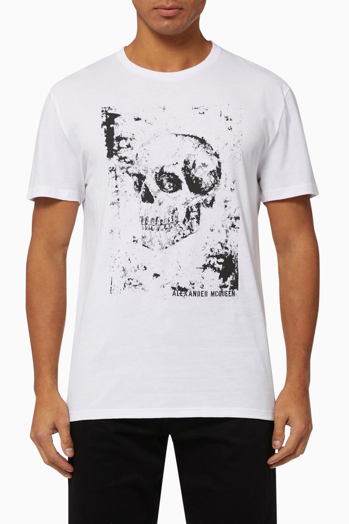 

Skull Print T-shirt in Cotton, Multicolour