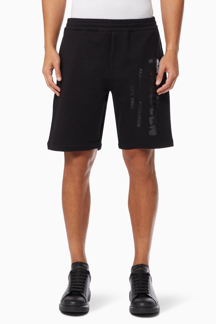 

Graffiti Print Shorts in Cotton, White