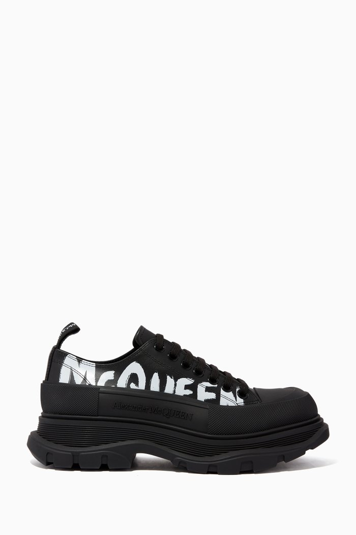 

Tread Slick Lace-up Shoes in Nappa, Black