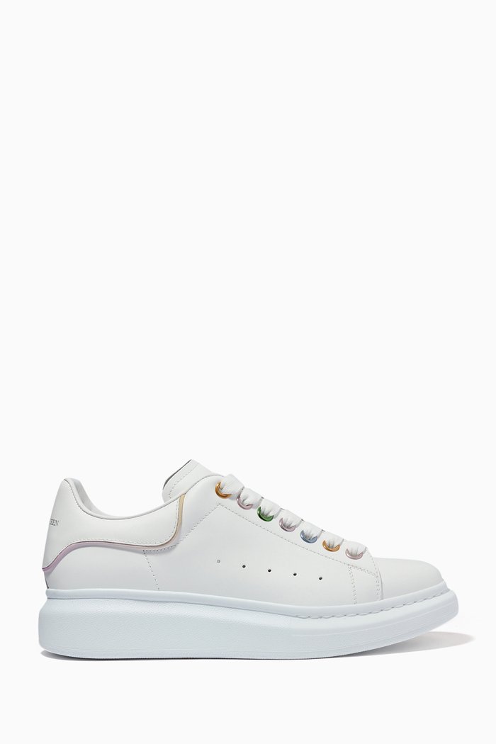 

Oversized Sneakers in Leather, White