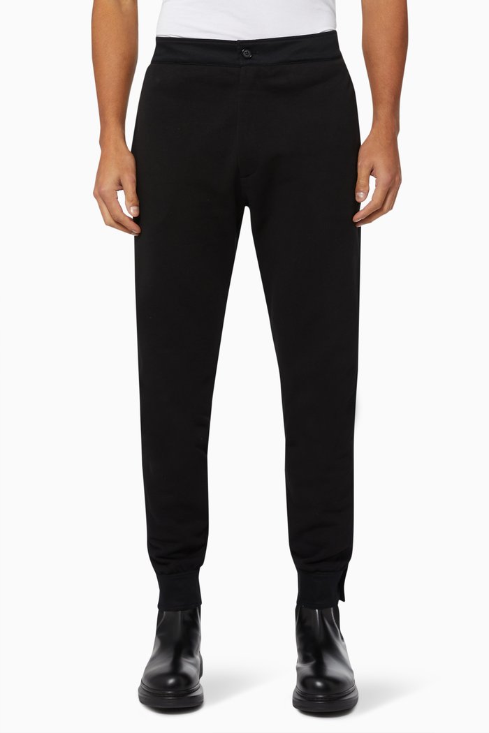 

McQueen Slim Jogging Pants in Jersey, Black