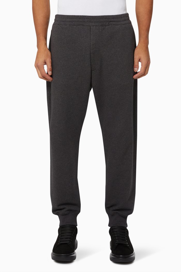 

Selvedge Logo Joggers in Cotton Jersey, Silver