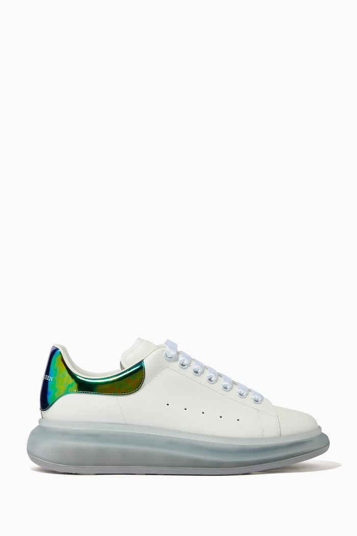 

Oversized Sneakers in Leather, Blue