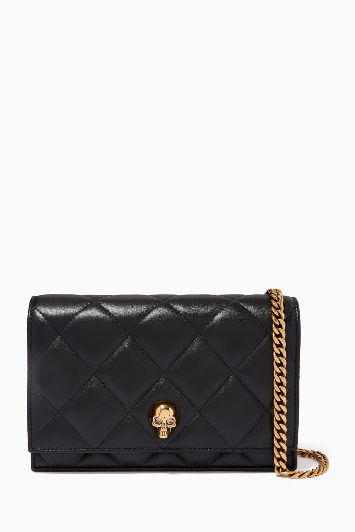 

Small Skull Bag in Quilted Nappa, Black