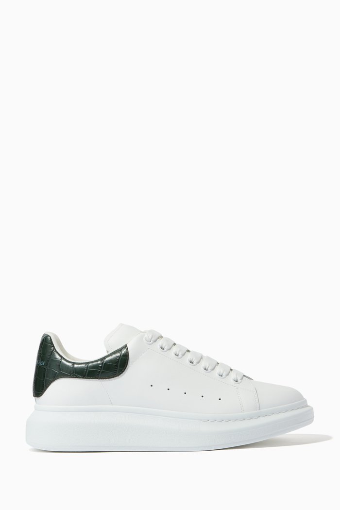

Oversized Sneakers in Leather, Green
