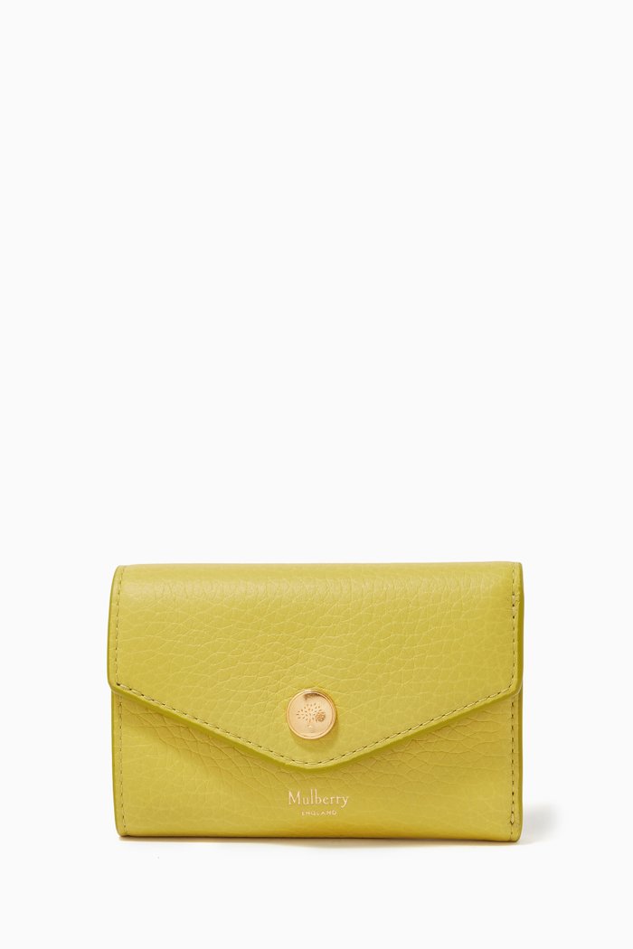 

Folded Multi-card Wallet in Heavy Grain Leather, Green