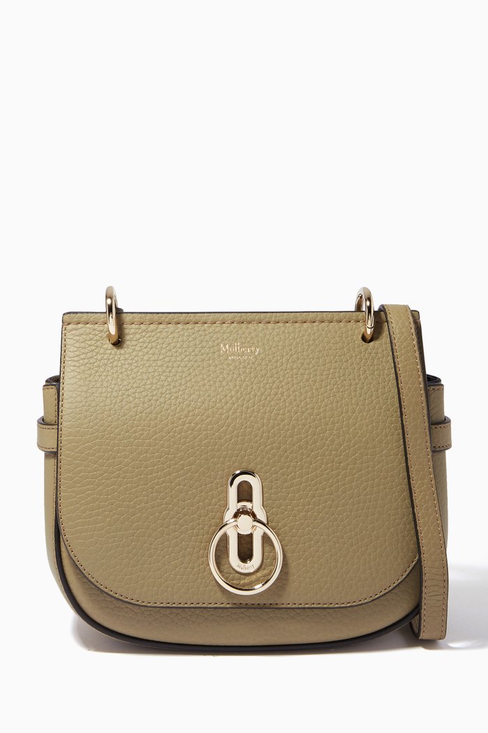 

Small Amberley Satchel Bag in Heavy Grain Leather, Brown