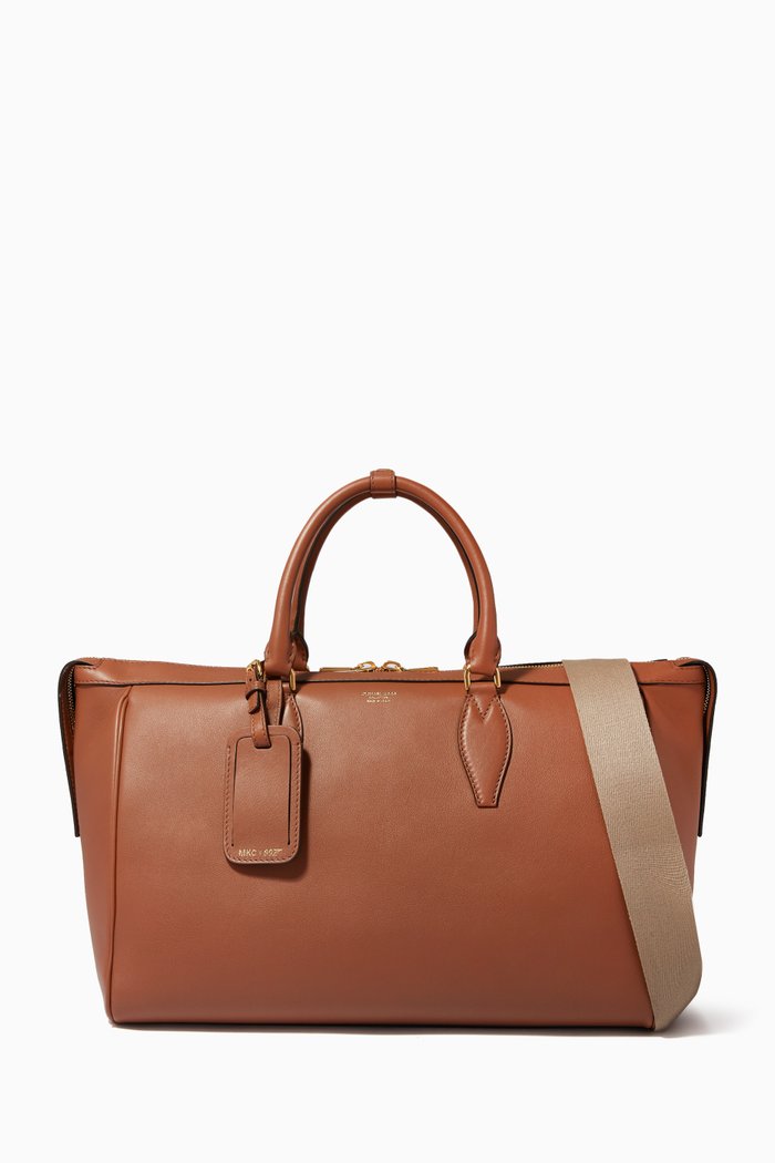 

MKC x 007 Bond Duffel Bag in Leather, Brown