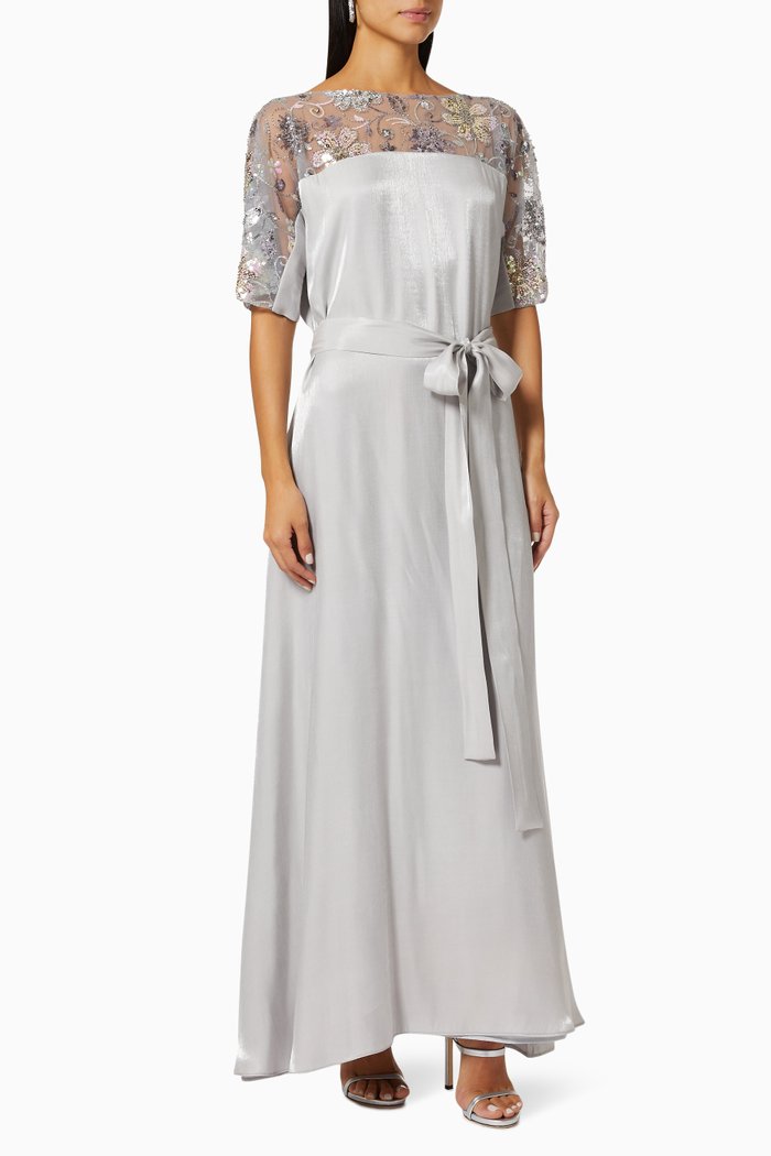 

Sequin Embellished Dress, Grey