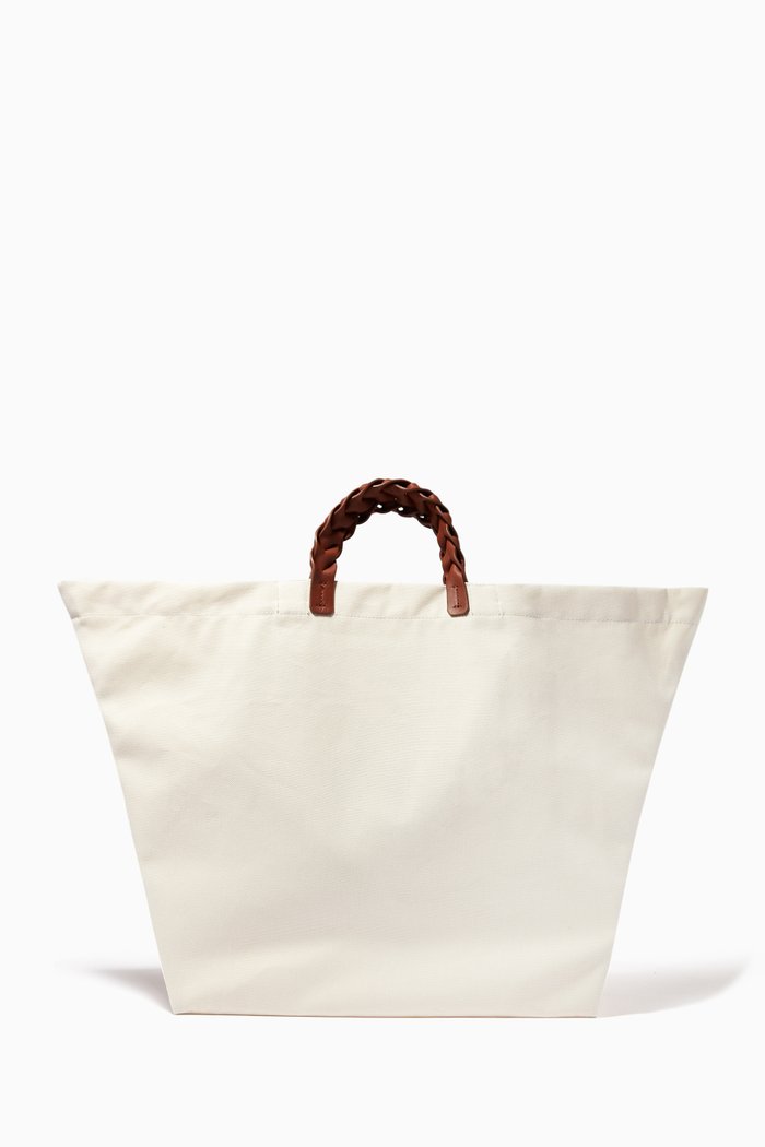 

Bossa Tote Bag in Organic Cotton, Neutral
