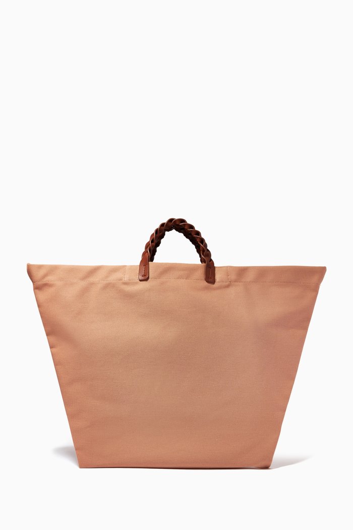 

Bossa Tote Bag in Organic Cotton, Brown