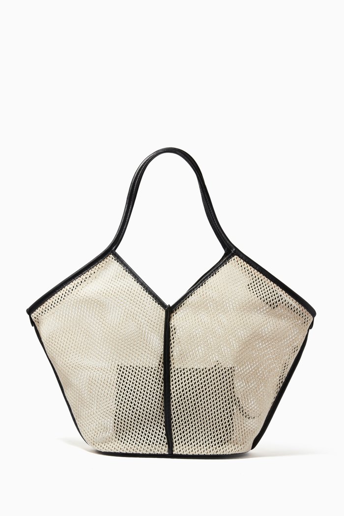 

Calella Medium Tote Bag in Net, Neutral