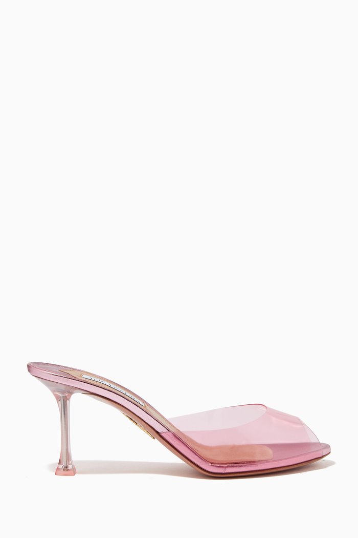 

Carrie Mules 75 in Plexi, Pink