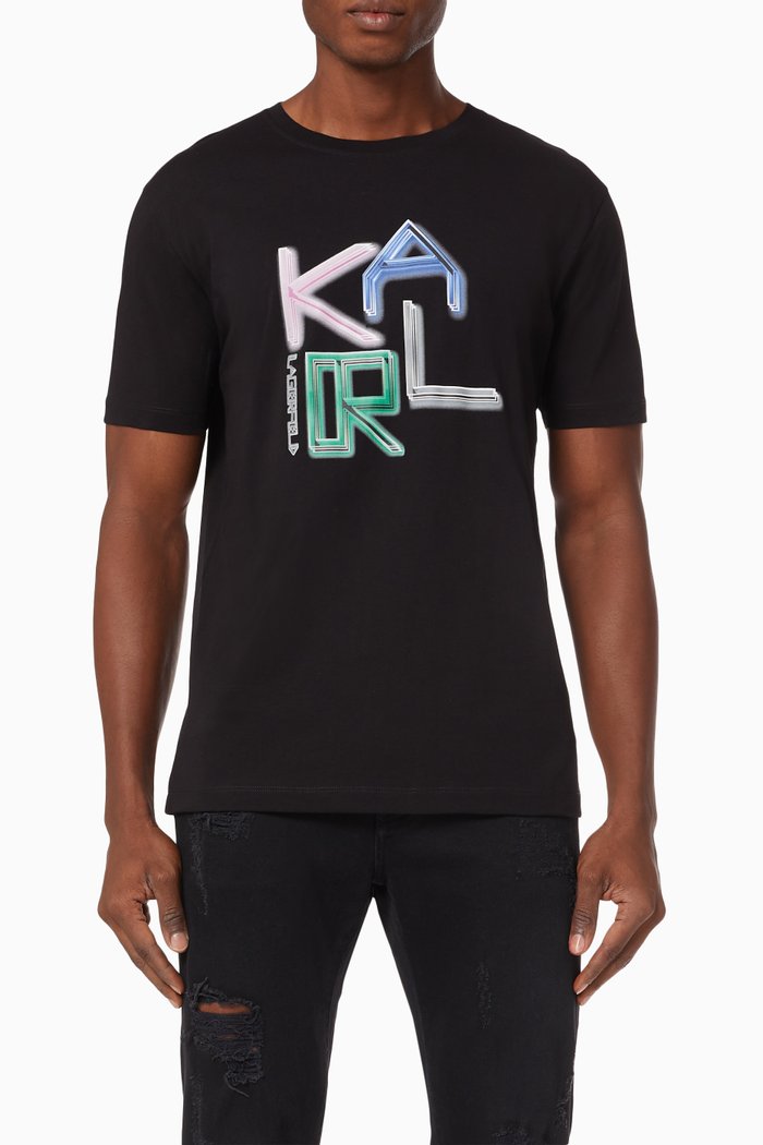 

Karl Graphic T-shirt, Black