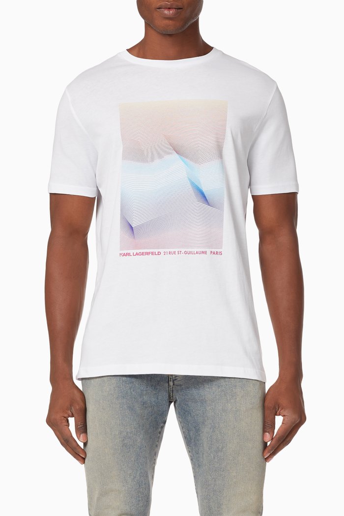 

Karl Lagerfeld Graphic Logo T-shirt, White