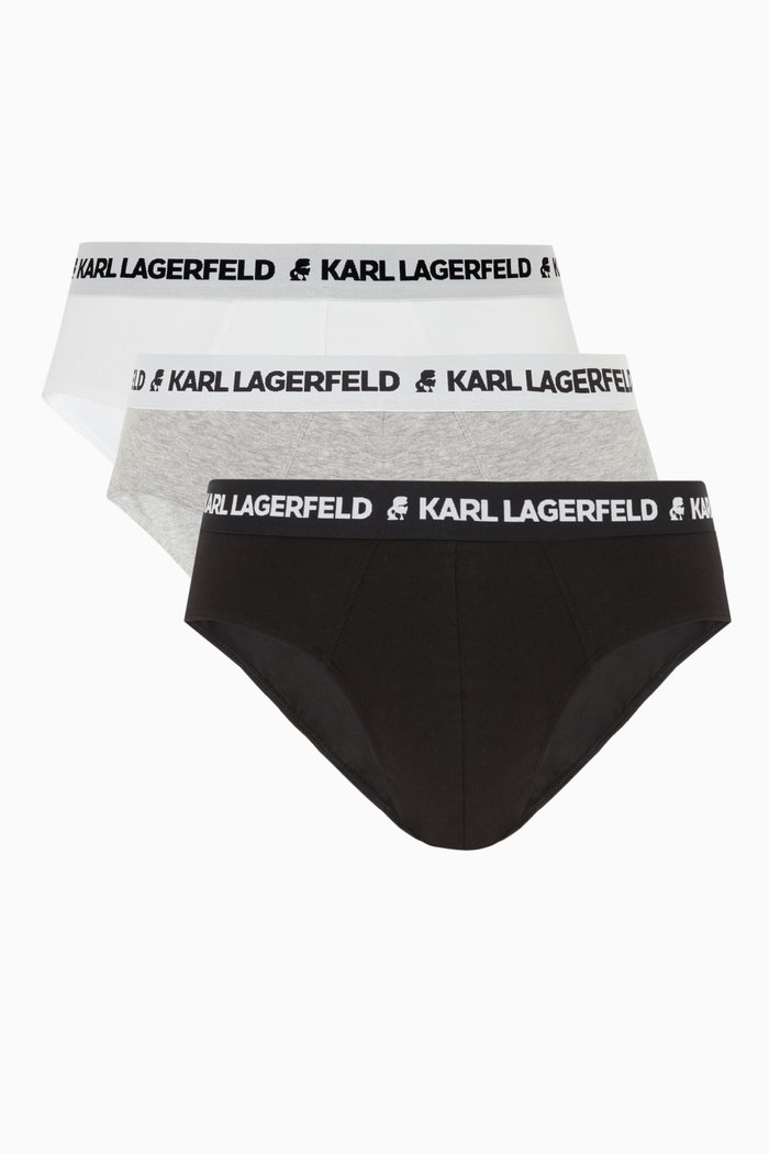 

Karl Lagerfeld Logo Brief in Jersey, Set of 3, Multicolour