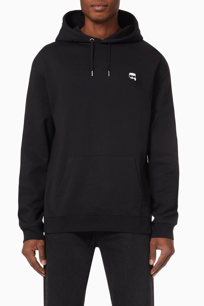 

Ikonik Logo Patch Hoodie, Black