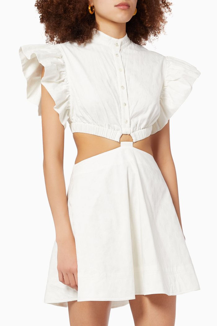 

Martine Dress in Cotton, Neutral