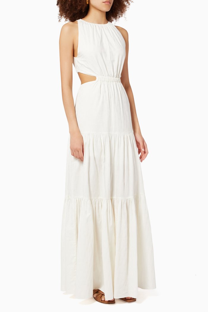 

Poppy Dress in Cotton, Neutral