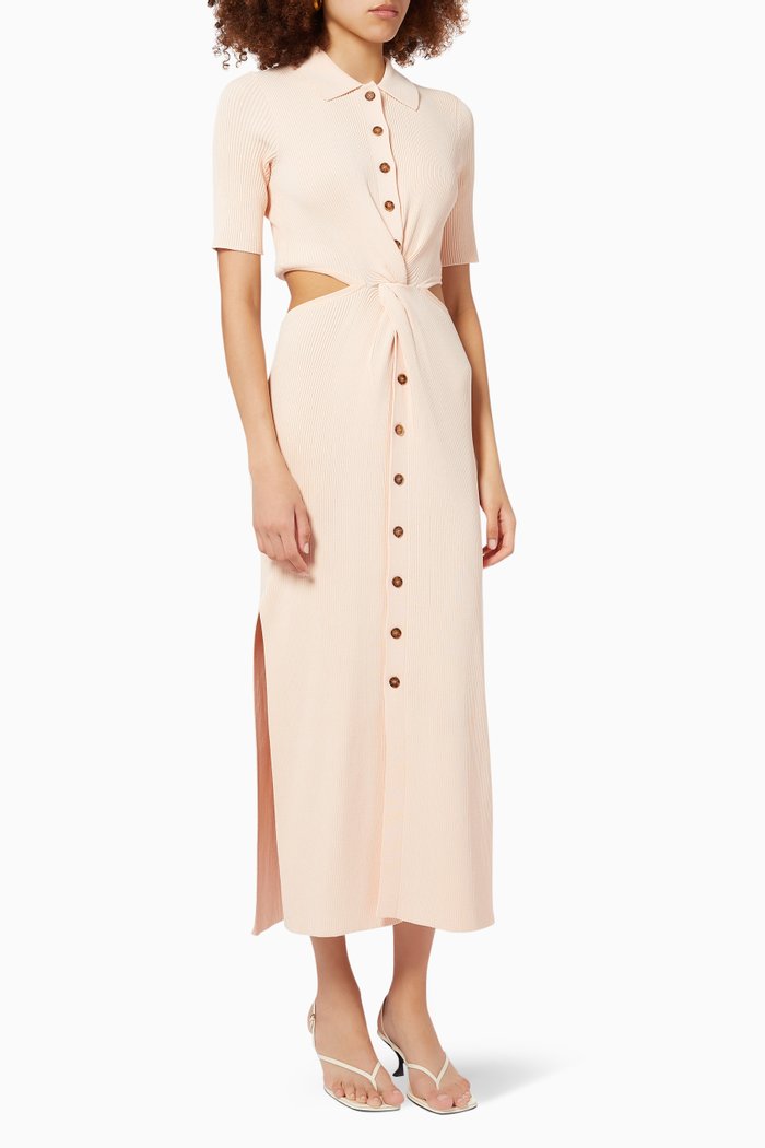 

Delta Knit Dress in Viscose, Orange