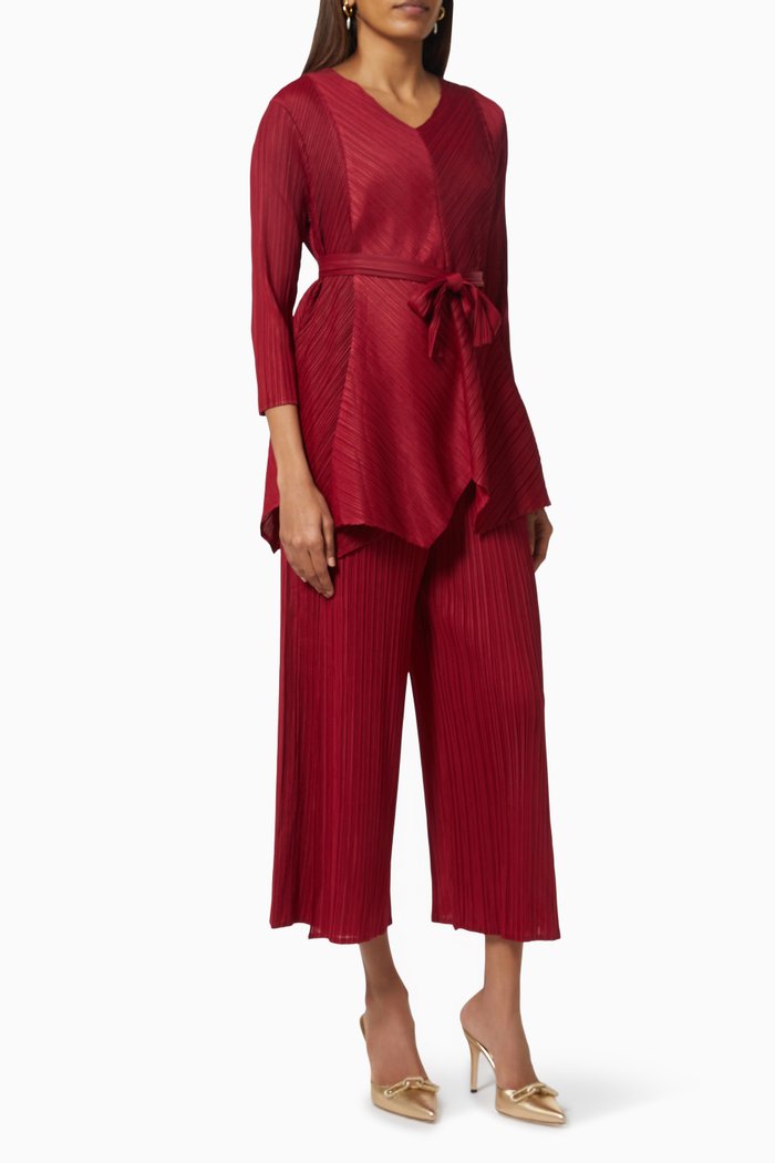 

Zola Co-ordinated Top & Culottes Set, Red