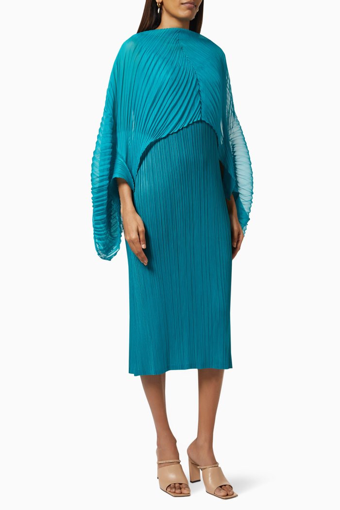 

Nadia Cape Dress, Blue
