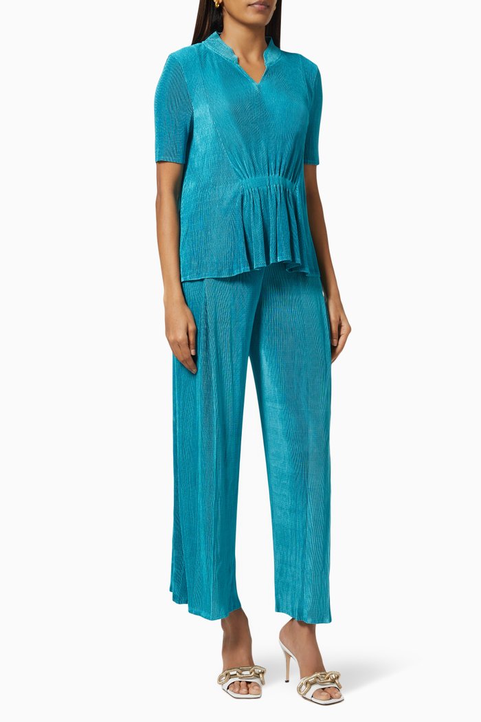

Valentina Co-ordinated Top & Pants Set, Blue
