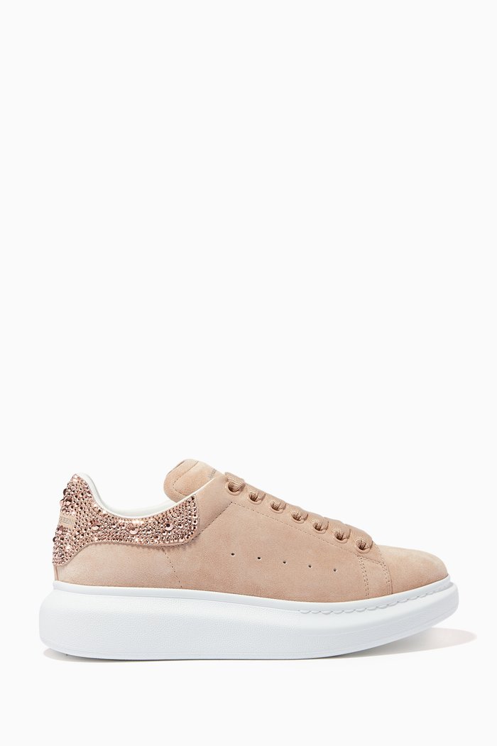 

Oversized Sneakers in Suede Leather, Purple