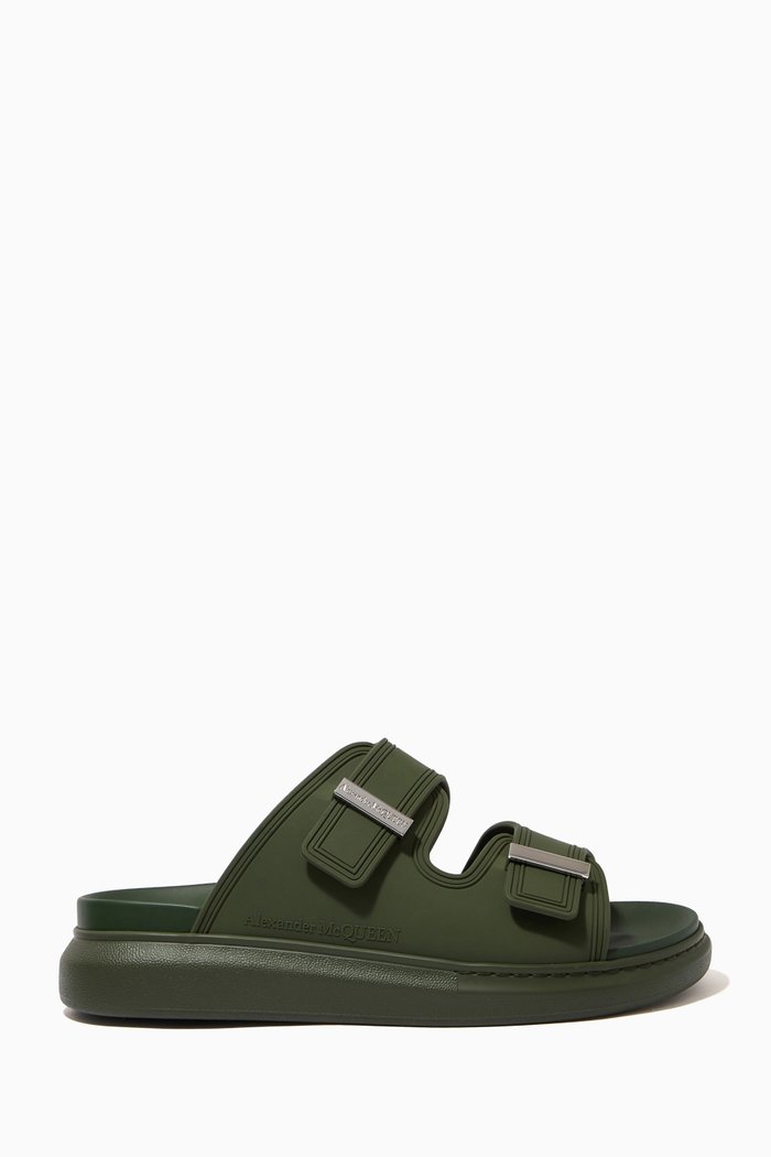 

Hybrid Sandals in Rubber, Green